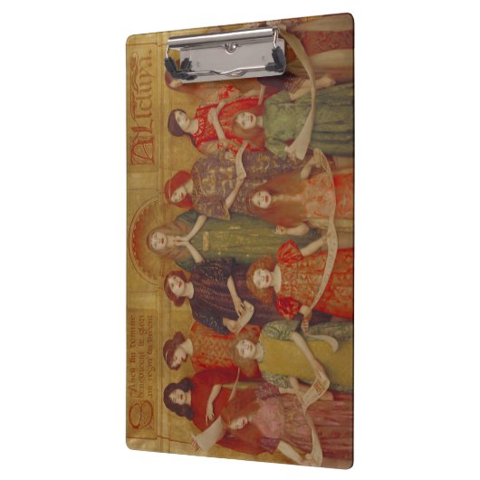 Alleluia (von Thomas Cooper Gotch) Klemmbrett (Links)