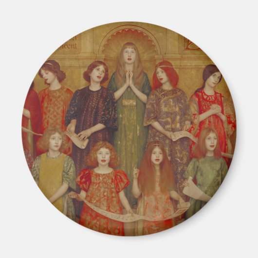 Alleluia (von Thomas Cooper Gotch) Magnet (Vorne)