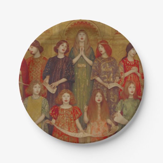 Alleluia (von Thomas Cooper Gotch) Pappteller (Vorderseite)