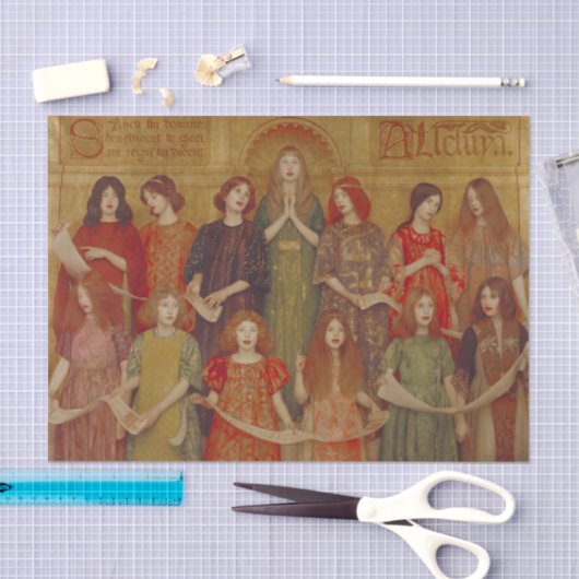 Alleluia (von Thomas Cooper Gotch) Seidenpapier (Handwerk)