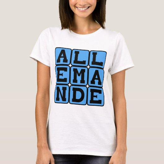 Allemande, Barocktanz T-Shirt (Vorderseite)