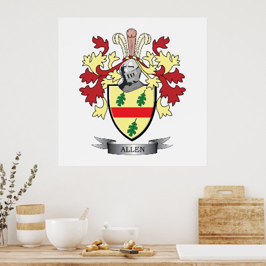 Allen Coat of Arms Poster (Küche)