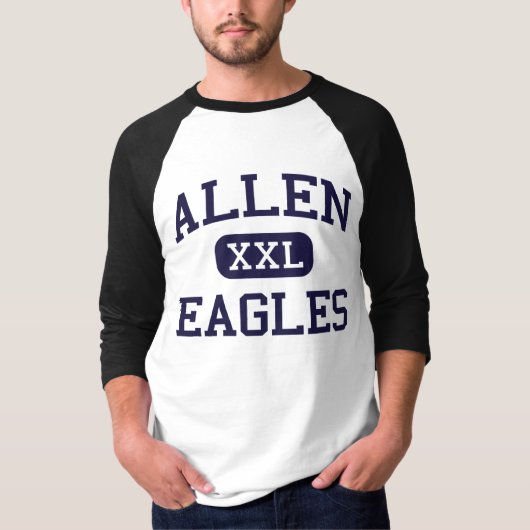 Allen - Eagles - Highschool Allens - Allen Texas T-Shirt (Vorderseite)