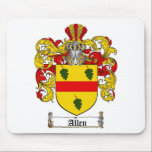 ALLEN-FAMILIENWAPPEN - ALLEN-WAPPEN MOUSEPAD<br><div class="desc">ALLEN-FAMILIENWAPPEN - ALLEN-WAPPEN A Wappen wird auch manchmal ein Familienwappen,  Code der Arme oder Familien-Schild genannt</div>