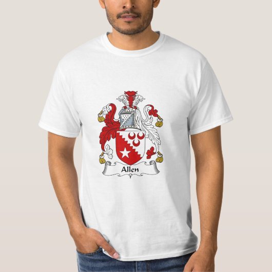 Allen-Familienwappen-Allen-Wappen T-Shirt (Vorderseite)