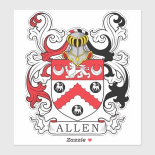Allen Familienwappen Aufkleber