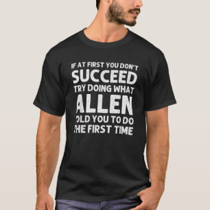 ALLEN Geschenkname Personalisiert Geburtstag Funny T-Shirt