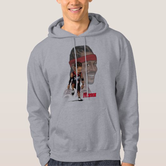 Allen Iverson Caricature Hoodie (Vorderseite)