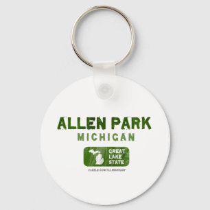 Allen-Park-Michigan großer See-Staat Schlüsselanhänger