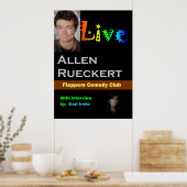 Allen Rueckert LIVE Poster (Küche)