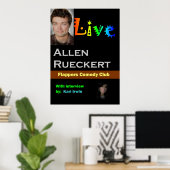 Allen Rueckert LIVE Poster (Heimbüro)