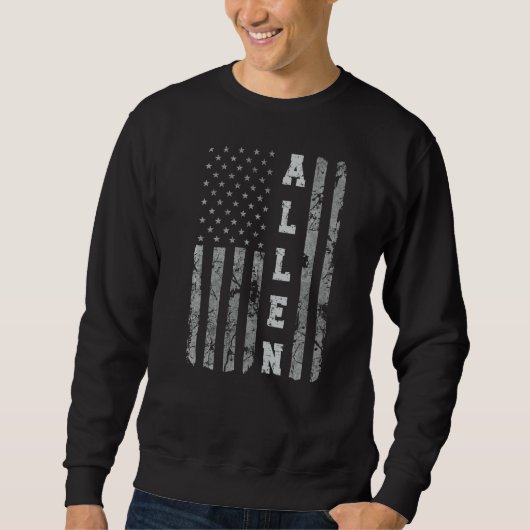Allen Texas American Flag Sweatshirt (Vorderseite)