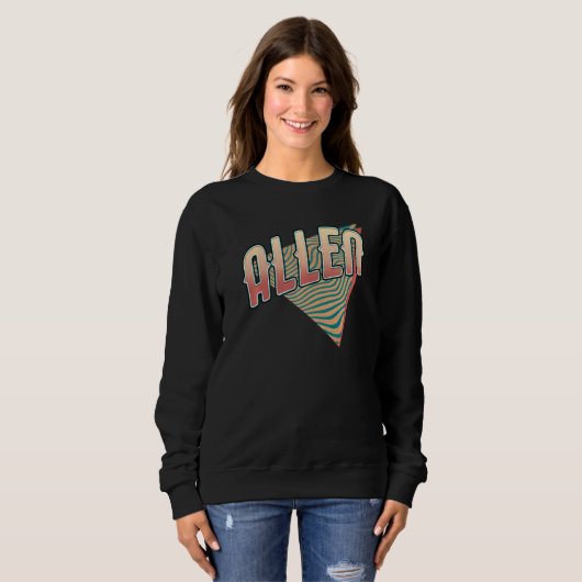 Allen Texas Throwback Vintag Retro Sweatshirt (Vorne ganz)
