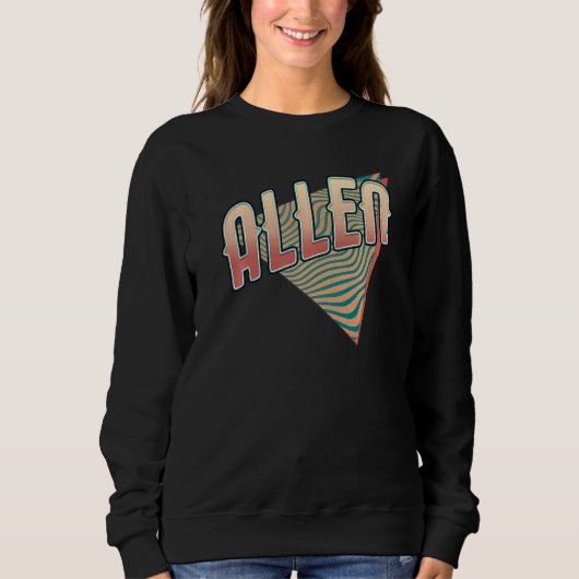 Allen Texas Throwback Vintag Retro Sweatshirt (Vorderseite)