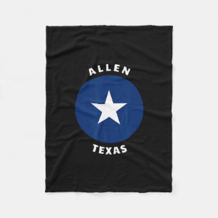 Allen Texas Tx Bullseye Reise Urlaub Souvenir Fleecedecke