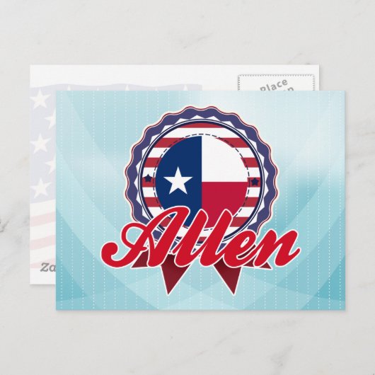 Allen, TX Postkarte (Vorne/Hinten)