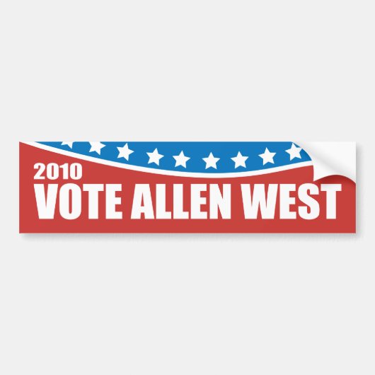 Allen West2010 Autoaufkleber (Vorne)