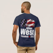 Allen West für Präsidenten 2012 T-Shirt (Schwarz voll)
