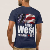 Allen West für Präsidenten 2012 T-Shirt (Rückseite)