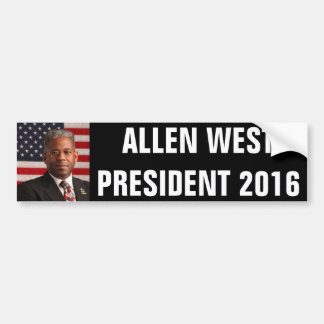 ALLEN WEST FÜR PRÄSIDENTEN 2016 AUTOAUFKLEBER