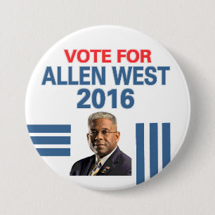 Allen West für Präsidenten 2016 Button