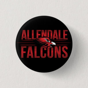 Allendale Falcons #2 Button