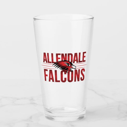 Allendale Falcons #2 Glas (Vorderseite)