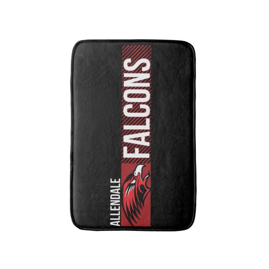 Allendale Falcons #5 Badematte (Vorderseite Vertikal)