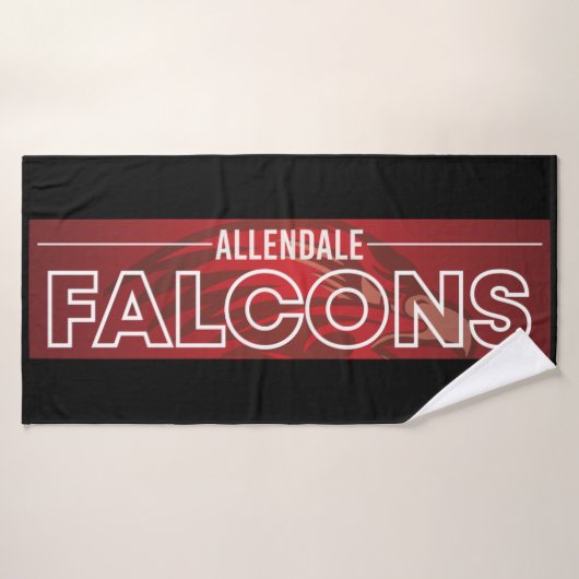 Allendale Falcons #6 Badehandtuch (Badehandtuch)