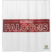 Allendale Falcons #6 Duschvorhang (Vorderseite)