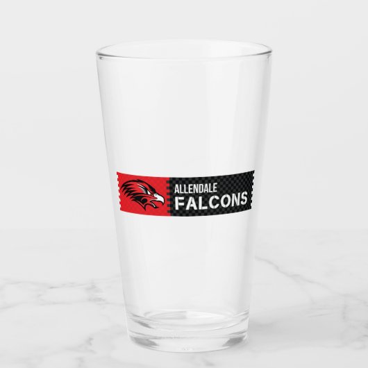 Allendale Falcons Glas (Vorderseite)