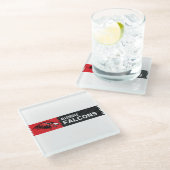 Allendale Falcons Glasuntersetzer (Schrägansicht)