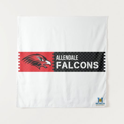 Allendale Falcons Wandteppich (Vorderseite)