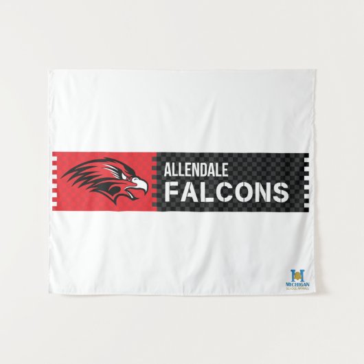 Allendale Falcons Wandteppich (Vorderseite (Horizontal))