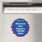 Allendale Männer unterstützen TRUMP 2024 Magnet (In Situ (Geschirrspüler))