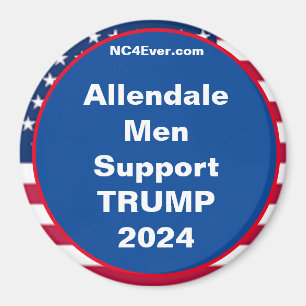 Allendale Männer unterstützen TRUMP 2024 Magnet