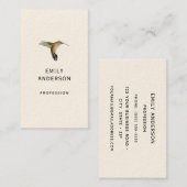 Allen's Hummingbird Business Card Visitenkarte (Vorne/Hinten)