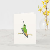 Allen's Hummingbird Karte (Gelbe Blume)