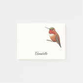 Allen's Hummingbird Notes Post-it Klebezettel (Vorderseite)