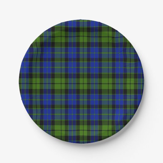 AllenScottishTartan Pappteller (Vorderseite)