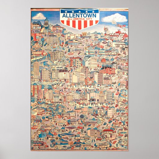 Allentown All-American City 1976 Poster (Vorne)