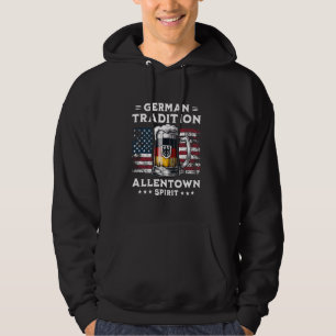 Allentown Beer Driving American Flag German Eagl Hoodie