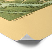 Allentown, PA Panorama Karte - 1879 Poster (Ecke)