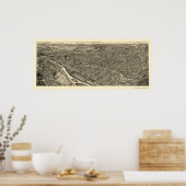 Allentown, PA Panorama Karte - 1922 Poster (Küche)