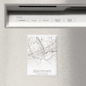 Allentown PA Stadtplan Magnet (In Situ (Geschirrspüler))