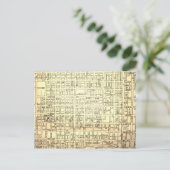 Allentown, PA Vintag Map Postkarte (Stehend Vorderseite)