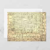 Allentown, PA Vintag Map Postkarte (Vorne/Hinten)