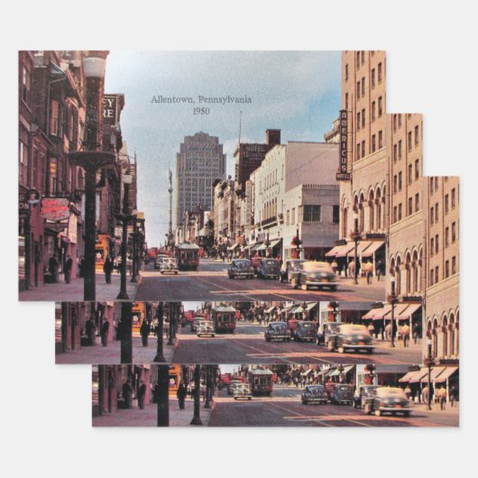 Allentown, Pennsylvania 1950 Geschenkpapier Set (Set)