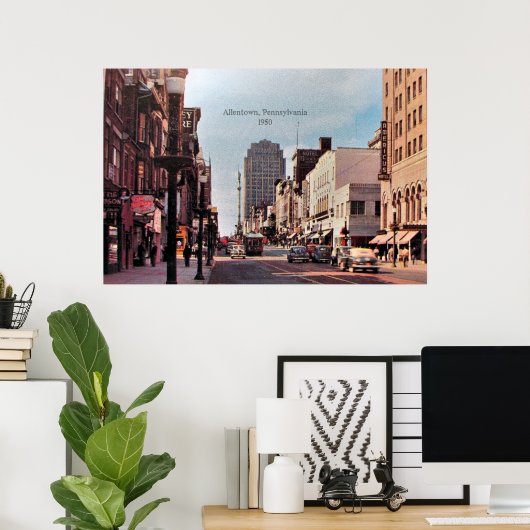 Allentown, Pennsylvania 1950 Poster (Heimbüro)