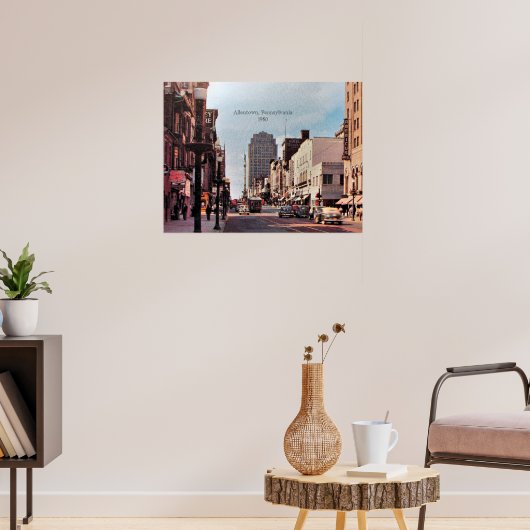 Allentown, Pennsylvania 1950 Poster (Wohnzimmer 3)